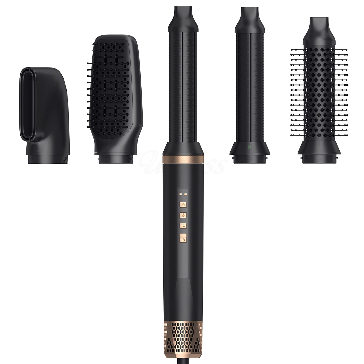Hair Dryer Black Gold - 6 in 1 Hair styler