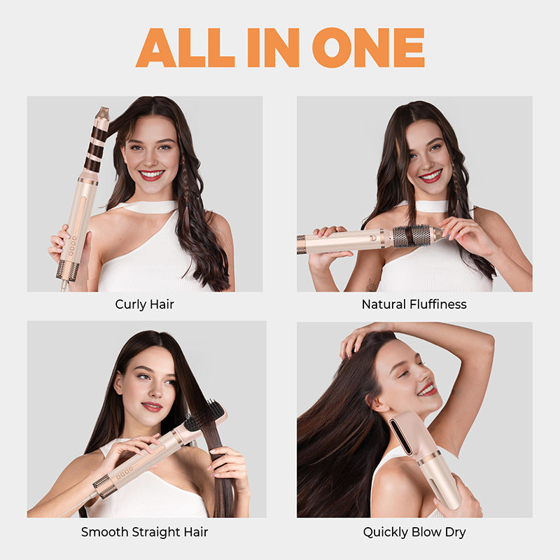 Hair Dryer Pink Gold - 6 in 1 Hair styler