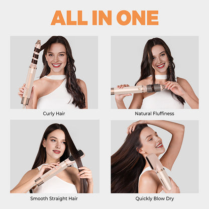 Hair Dryer Pink Gold - 6 in 1 Hair styler