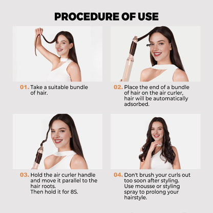 Hair Dryer Pink Gold - 6 in 1 Hair styler