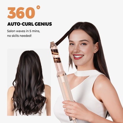 Hair Dryer Pink Gold - 6 in 1 Hair styler